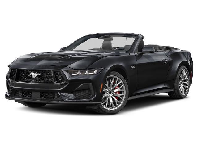 2026 Ford Mustang GT Premium Convertible in Oxford White — front three-quarter view