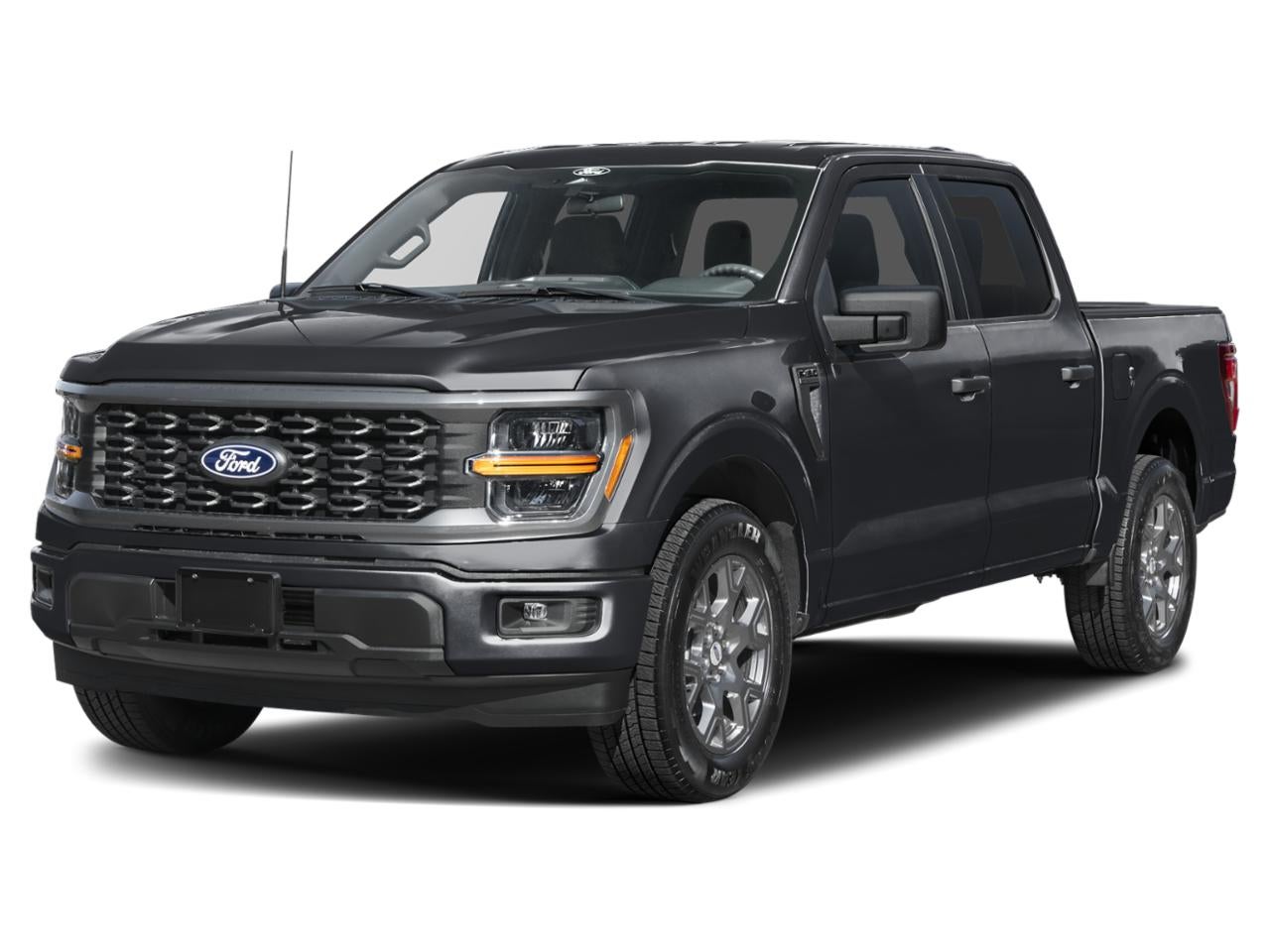 2026 Ford F-150 STX 4WD SuperCrew 5.5' Box in Agate Black Metallic — front three-quarter view