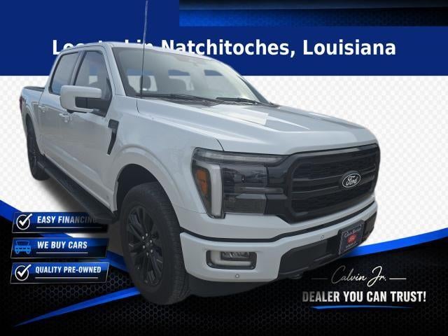2024 Ford F-150 LARIAT 4WD SuperCrew 5.5' Box in Oxford White — front three-quarter view