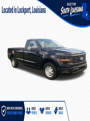 2025 Ford F-150 XL 2WD Reg Cab 8' Box in Blue Metallic — front three-quarter view