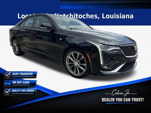 2020 Cadillac CT4 4dr Sdn Sport in Black Raven — front three-quarter view